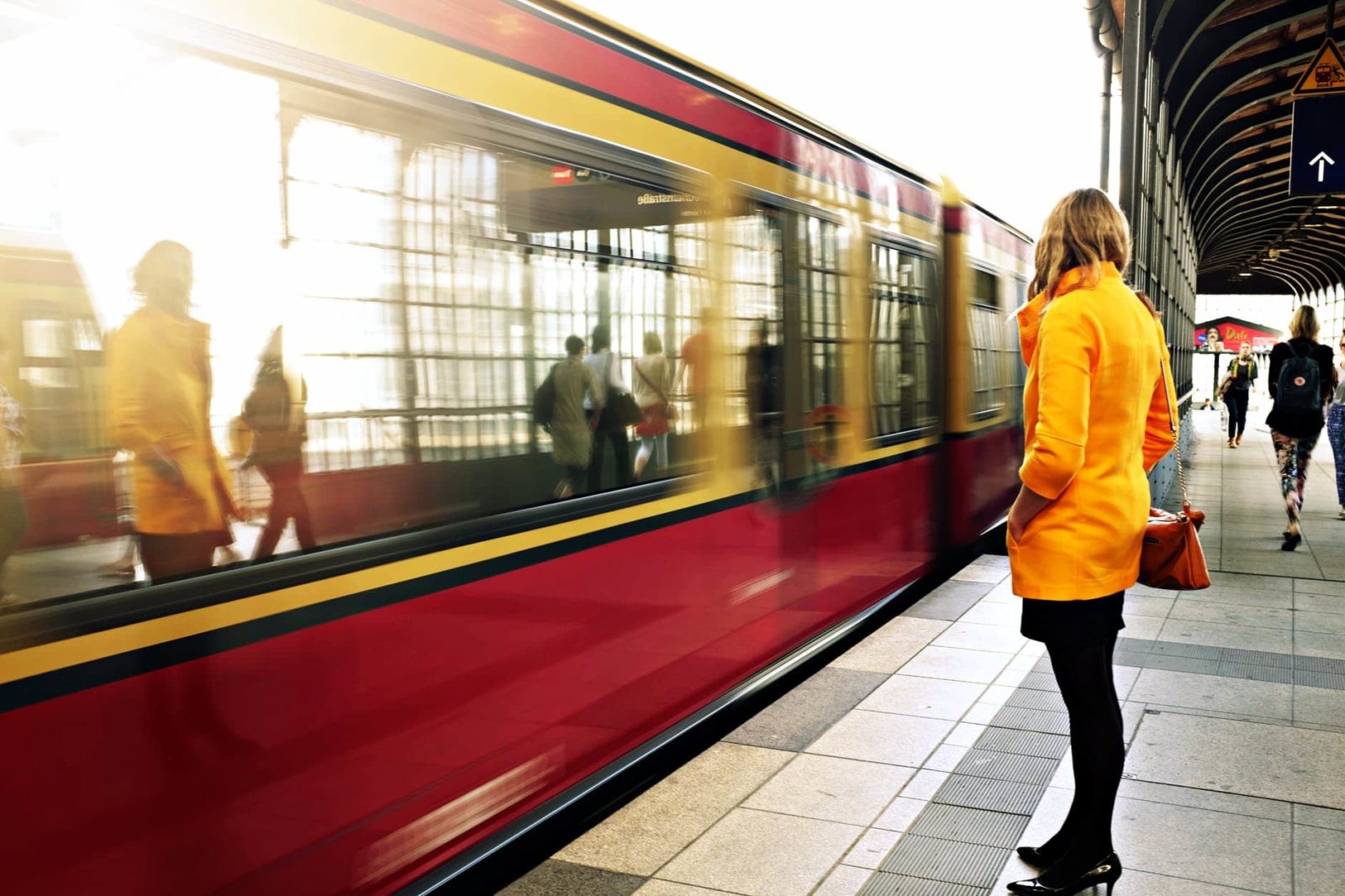 a woman in front of the train afraid of what will people say