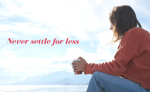 settle for less